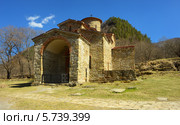 Православная церковь в горах Кавказа, Архыз (2014 год). Стоковое фото, фотограф александр жарников / Фотобанк Лори