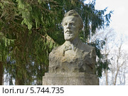 П.П. Кащенко. Бюст на территории Психиатрической больницы в Никольском (2014 год). Редакционное фото, фотограф Александр Щепин / Фотобанк Лори
