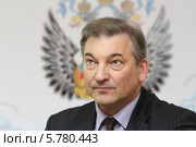 Хоккеист и депутат Владислав Третьяк (2010 год). Редакционное фото, фотограф Михаил Смирнов / Фотобанк Лори