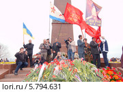 Памятник неизвестному матросу. 70-я годовщина освобождения Одессы от немецко-фашистских захватчиков (2014 год). Редакционное фото, фотограф KEN VOSAR / Фотобанк Лори