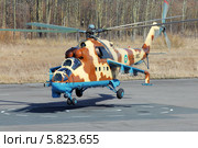 Армейский ударный вертолёт Ми-24 ВВС Джибути (2014 год). Редакционное фото, фотограф Александр Тарасенков / Фотобанк Лори