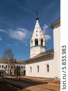 Колокольня весной в Бобреневом монастыре (2014 год). Стоковое фото, фотограф Елена Преображенская / Фотобанк Лори