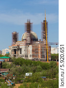 Строящаяся соборная мечеть имени Салавата Юлаева, г. Уфа (2014 год). Стоковое фото, фотограф Роман Иванов / Фотобанк Лори