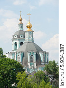 Храм святителя Николая (Спаса Преображения) в Заяицком. Москва (2014 год). Стоковое фото, фотограф E. O. / Фотобанк Лори