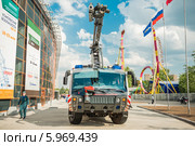 Пожарный аэродромный автомобиль Panther (6х6). На выставке "Комплексная безопасность 2014" на ВДНХ. Редакционное фото, фотограф Владимир Князев / Фотобанк Лори