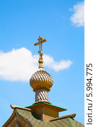 Купол деревянной часовни на святом источнике в Дивеево. Стоковое фото, фотограф Владимир Ходатаев / Фотобанк Лори