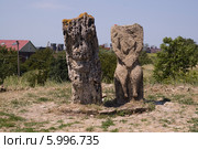 Танаис, Половецкое святилище XI-XII в., реконструкция С.В. Гуркина (2014 год). Редакционное фото, фотограф Наталья Саратова / Фотобанк Лори