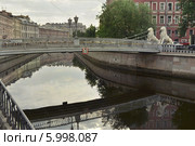 Утро на  канале  Грибоедова. Львиный  мост. (2014 год). Стоковое фото, фотограф Татьяна Чепикова / Фотобанк Лори