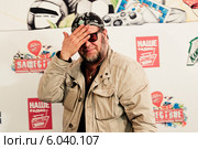 Борис Гребенщиков во время пресс-конференции на фестивале "Нашествие-2012" Редакционное фото, фотограф Ольга Визави / Фотобанк Лори
