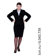 Stern businesswoman. Стоковое фото, фотограф Phovoir Images / Фотобанк Лори