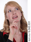 Woman wondering. Стоковое фото, фотограф Phovoir Images / Фотобанк Лори