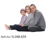 Portrait of a close-knit family. Стоковое фото, фотограф Phovoir Images / Фотобанк Лори