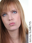 Portrait of an annoyed woman. Стоковое фото, фотограф Phovoir Images / Фотобанк Лори