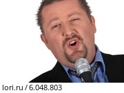 would be male singer. Стоковое фото, фотограф Phovoir Images / Фотобанк Лори