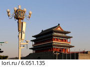 Ворота Zhengyangmen (Qianmen) в южной части площади Тяньаньмэнь в Пекине, Китай (2013 год). Стоковое фото, фотограф Владимир Журавлев / Фотобанк Лори