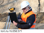 Man conducting a survey. Стоковое фото, фотограф Phovoir Images / Фотобанк Лори