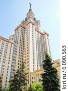 Главное здание МГУ им. М.В. Ломоносова (Сектор А) (2012 год). Стоковое фото, фотограф Алёшина Оксана / Фотобанк Лори
