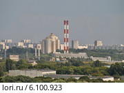 Вид на Москву - микрорайон Курьяново (район Печатники) из Коломенского парка (2014 год). Стоковое фото, фотограф lana1501 / Фотобанк Лори