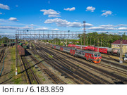 Железная дорога вблизи станции Арзамас 2 (2014 год). Редакционное фото, фотограф Аркадий Рыпин / Фотобанк Лори