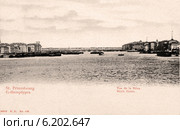 Вид реки Нева в Санкт-Петербурге. Россия. Стоковое фото, фотограф Юрий Кобзев / Фотобанк Лори