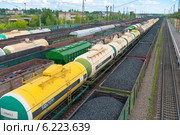 Город Ожерелье. Железнодорожный узел (2014 год). Редакционное фото, фотограф Зобков Юрий / Фотобанк Лори