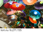 Gracia Festival in night in Barcelona. Стоковое фото, фотограф Яков Филимонов / Фотобанк Лори