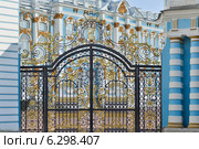 Царское Село. Ограда Екатерининского дворца. Фрагмент (2014 год). Редакционное фото, фотограф Александр Алексеев / Фотобанк Лори