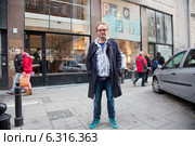 Przegryџ" restaurant owned by popular journalist and publicist Piotr Najsztub. Mokotowska street, Warsaw. Pictured:Piotr Najsztub" Редакционное фото, агентство BE&W Photo / Фотобанк Лори