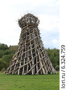 Никола-Ленивец - арт-парк в Калужской области. «Маяк на Угре» (2014 год). Редакционное фото, фотограф Алексей Рудой / Фотобанк Лори