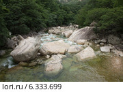 Горная река. Горы Кымган. Северная Корея. (2014 год). Стоковое фото, фотограф Михаил Пряхин / Фотобанк Лори