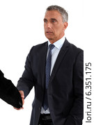 A business handshake. Стоковое фото, фотограф Phovoir Images / Фотобанк Лори