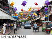 Паб Стрит. Камбоджа. Сиемрип. Pub Street, Siem Reap, Cambodia (2014 год). Редакционное фото, фотограф Александр Подшивалов / Фотобанк Лори