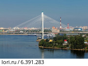 Санкт-Петербург. Большой Обуховский мост. (2014 год). Редакционное фото, фотограф Александр Тарасенков / Фотобанк Лори