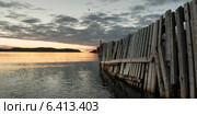 Seaside Dock at coast, Twillingate, South Twillingate Island, Newfoundland And Labrador, Canada (2013 год). Стоковое фото, агентство Ingram Publishing / Фотобанк Лори