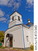 Колокольная церкви Рождества Пресвятой Богородицы (Рождественская, 1836 г.) в с. Зюзино, Раменский район, Московская обл. (2014 год). Стоковое фото, фотограф Иван Марчук / Фотобанк Лори