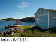 Houses at the coast, Twillingate, South Twillingate Island, Newfoundland And Labrador, Canada (2013 год). Стоковое фото, агентство Ingram Publishing / Фотобанк Лори