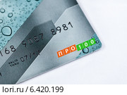 Расчетная карта Сбербанка «ПРО100 Стандарт "Личная"» (2014 год). Редакционное фото, фотограф Victoria Demidova / Фотобанк Лори