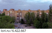Тучи над городом. Суточное движение, Макеевка, Новороссия, Таймлапс. Стоковое видео, видеограф Артем Поваров / Фотобанк Лори