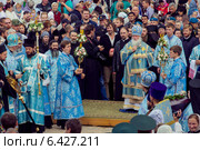 Празднование Успения Пресвятой Богородицы. Митрополит Евсевий (2014 год). Редакционное фото, фотограф Варушичев Михаил / Фотобанк Лори