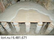 Сохранившийся фрагмент древней бани 1-3 веков в Гарни, Армения (2014 год). Стоковое фото, фотограф Овчинникова Ирина / Фотобанк Лори