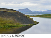 Ми́ватн (исл. Mývatn, букв. «комариное озеро») — озеро на севере Исландии. (2014 год). Стоковое фото, фотограф Овчинникова Ирина / Фотобанк Лори