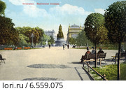 Александринская (Мариинская ошибочно) площадь. Петроград. Россия. Редакционное фото, фотограф Юрий Кобзев / Фотобанк Лори