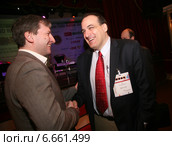 Форум Fresh Food Russia 2014. Президент ТС "Наш хлеб Bakery Group" Ян Зилберлвейт и генеральный директор компании "Волконский" Константин Стаханов. Редакционное фото, фотограф Александр С. Курбатов / Фотобанк Лори