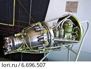 Жидкостный ракетный двигатель РД-1ХЗ, экспонат музея истории космонавтики, город Калуга (2014 год). Редакционное фото, фотограф Вячеслав Палес / Фотобанк Лори