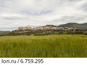 Панорама Губбио. Умбрия. Италия. (2014 год). Стоковое фото, фотограф Сергей Афанасьев / Фотобанк Лори
