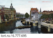 Канал Binnen Amstel. Амстердам. Голландия. Стоковое фото, фотограф Юрий Кобзев / Фотобанк Лори