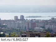 Город Саратов. Вид с Соколовой горы (2014 год). Стоковое фото, фотограф Сергей Лаврентьев / Фотобанк Лори
