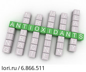 3d image Antioxidants issues concept word cloud background. Стоковое фото, фотограф David Castillo Dominici / Фотобанк Лори