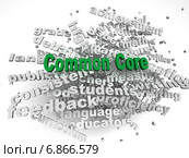 3d imagen Common Core issues concept word cloud background. Стоковое фото, фотограф David Castillo Dominici / Фотобанк Лори