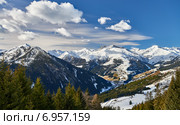 Горнолыжный курорт Циллерталь - Тироль, Австрия. Стоковое фото, фотограф Игорь Симановский / Фотобанк Лори